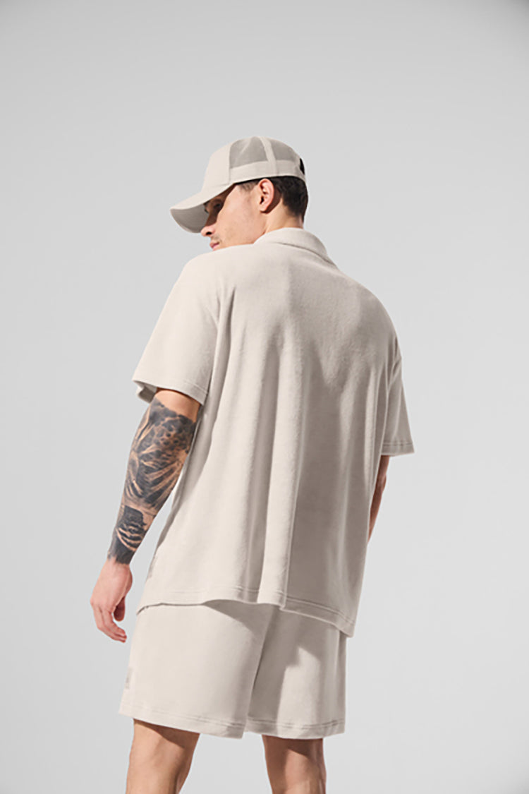 COASTAL TERRY BUTTON UP