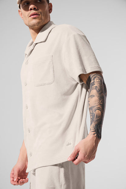 COASTAL TERRY BUTTON UP
