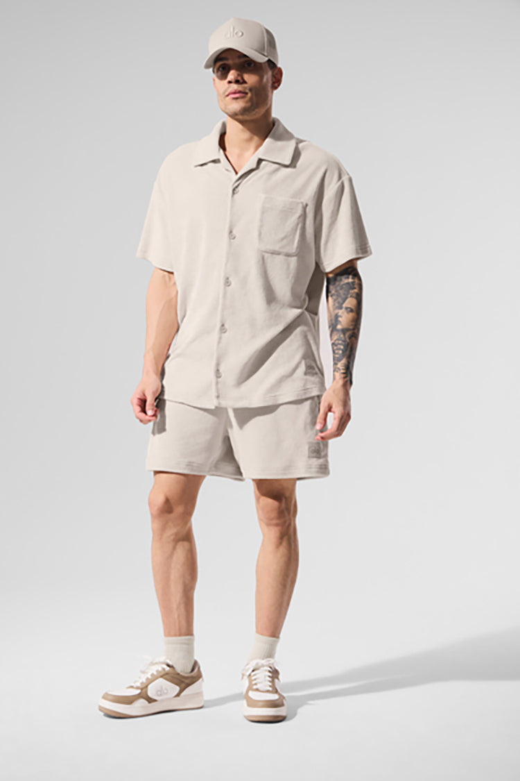 COASTAL TERRY BUTTON UP