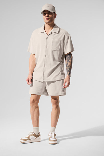 COASTAL TERRY BUTTON UP