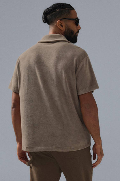 COASTAL TERRY BUTTON UP