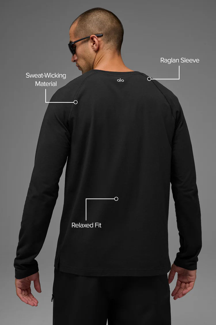 ALO VAPOR CREWNECK LONG SLEEVE