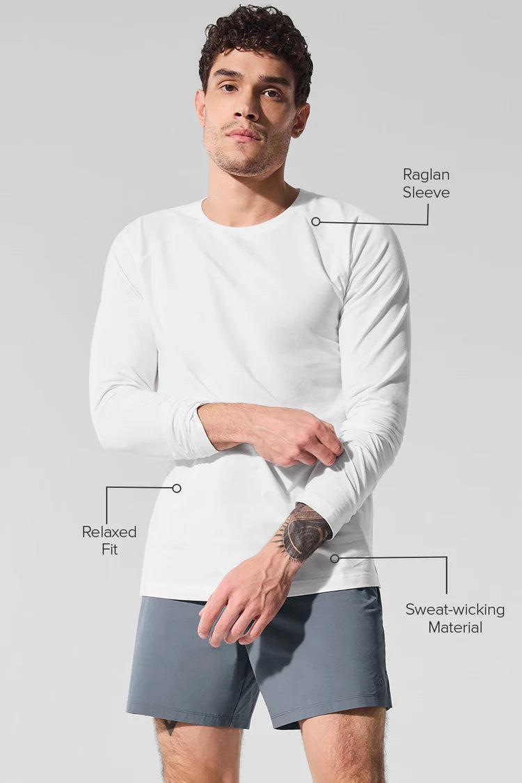 ALO VAPOR CREWNECK LONG SLEEVE