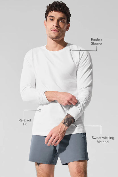 ALO VAPOR CREWNECK LONG SLEEVE