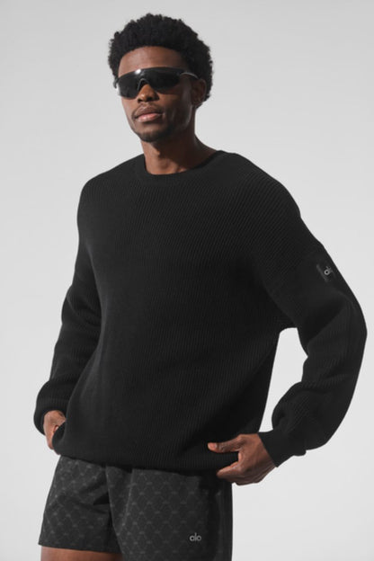 DOMAIN RIB KNIT CREW SWEATER