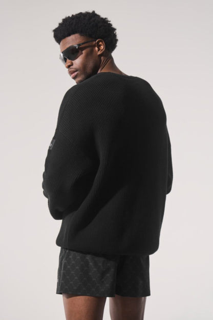 DOMAIN RIB KNIT CREW SWEATER
