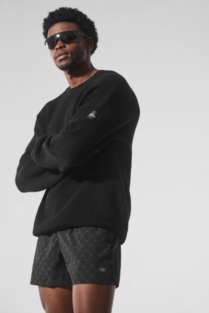 DOMAIN RIB KNIT CREW SWEATER