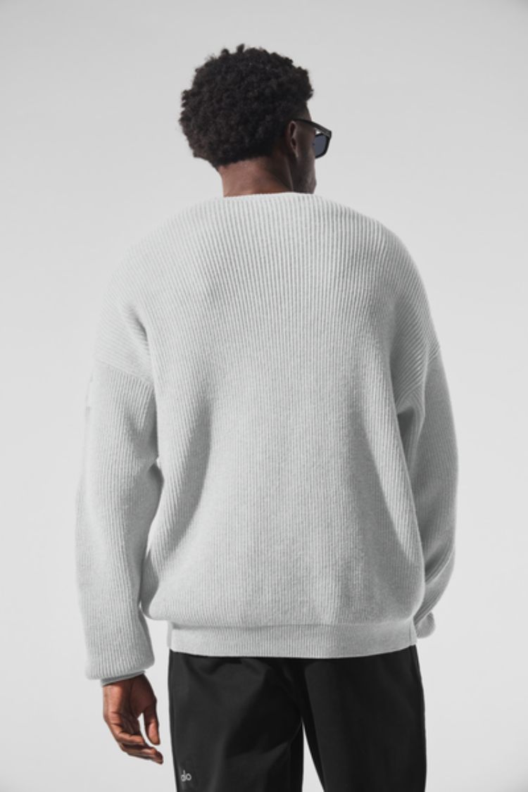 DOMAIN RIB KNIT CREW SWEATER