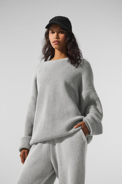 DOMAIN RIB KNIT CREW SWEATER