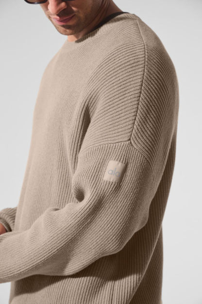DOMAIN RIB KNIT CREW SWEATER