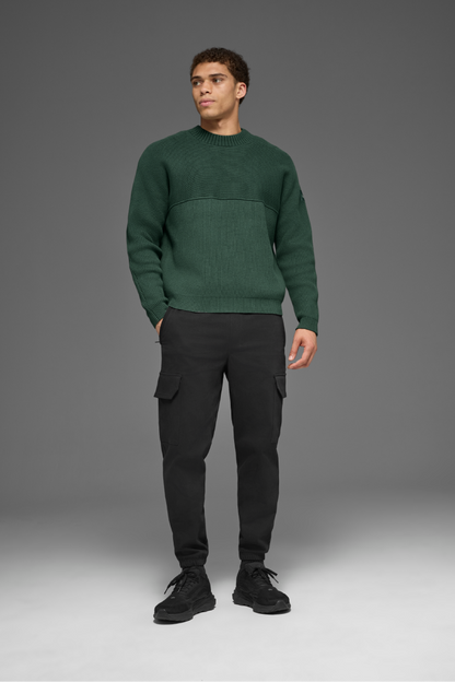 DOMAIN SHIFT RIB KNIT SWEATER CREW