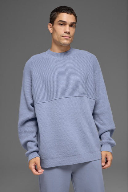DOMAIN SHIFT RIB KNIT SWEATER CREW