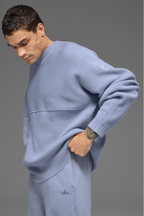 DOMAIN SHIFT RIB KNIT SWEATER CREW
