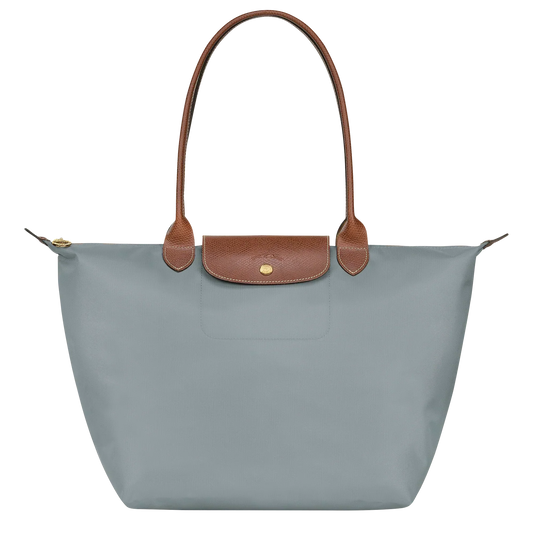 Longchamp - Grote Le Pliage Tote, Staal